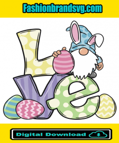 Love Easter Gnome Svg