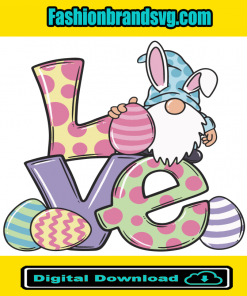 Gnome Love Easter Svg