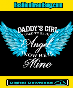 Daddys Angel Girl Svg