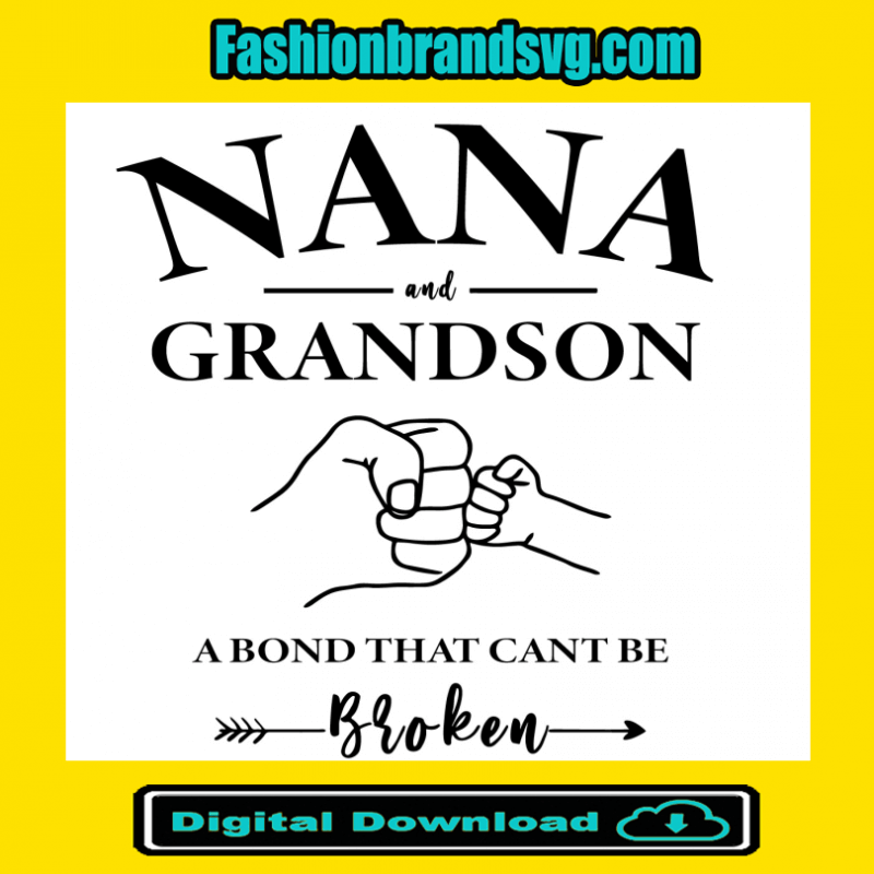 Nana And Grandson Svg