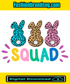 Leopard Bunny Squad Svg