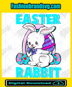 Easter Rabbit Color Eggs