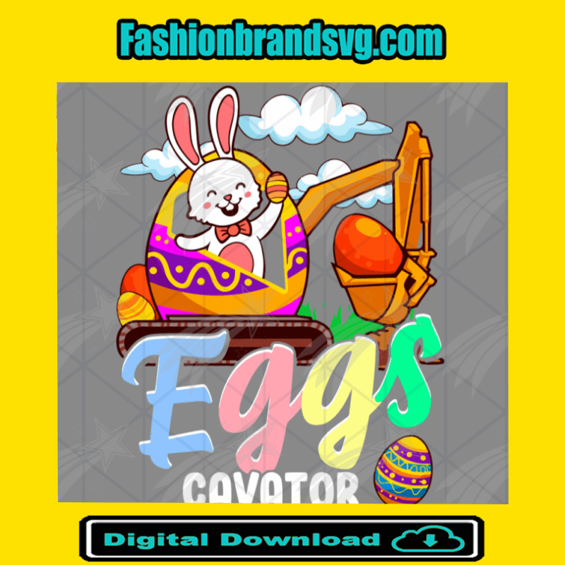 Eggs Cavator Bunny Svg