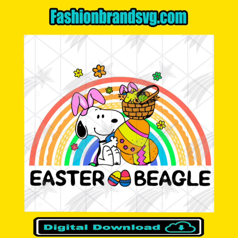 Easter Snoopy Beagle Svg