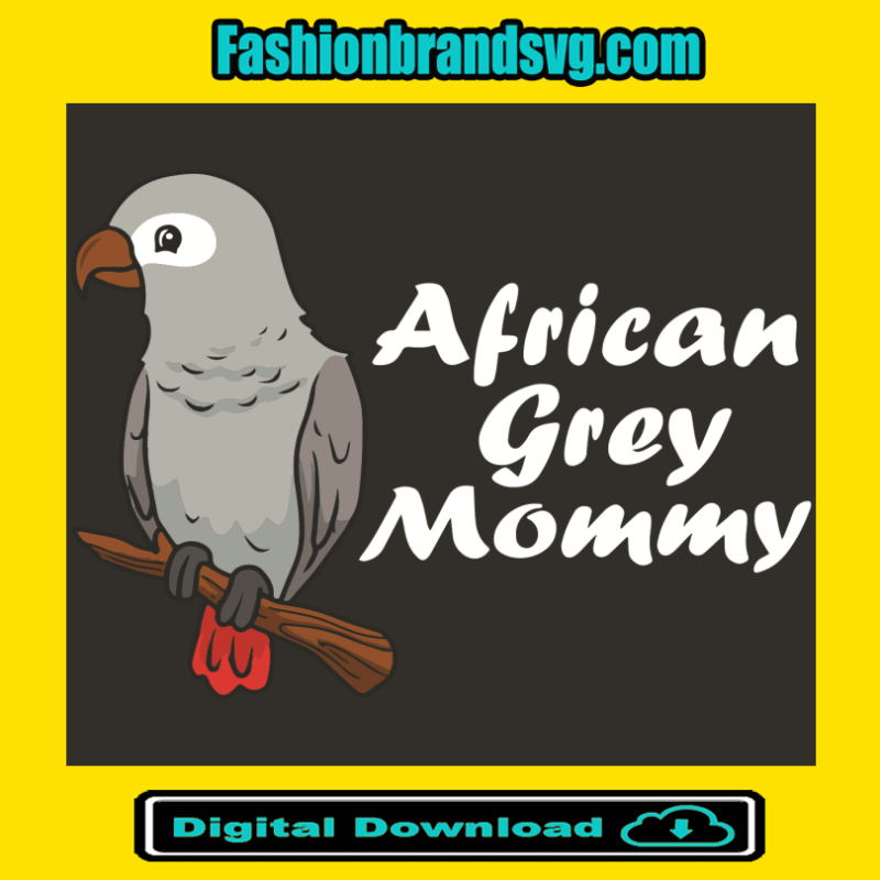 African Grey Svg