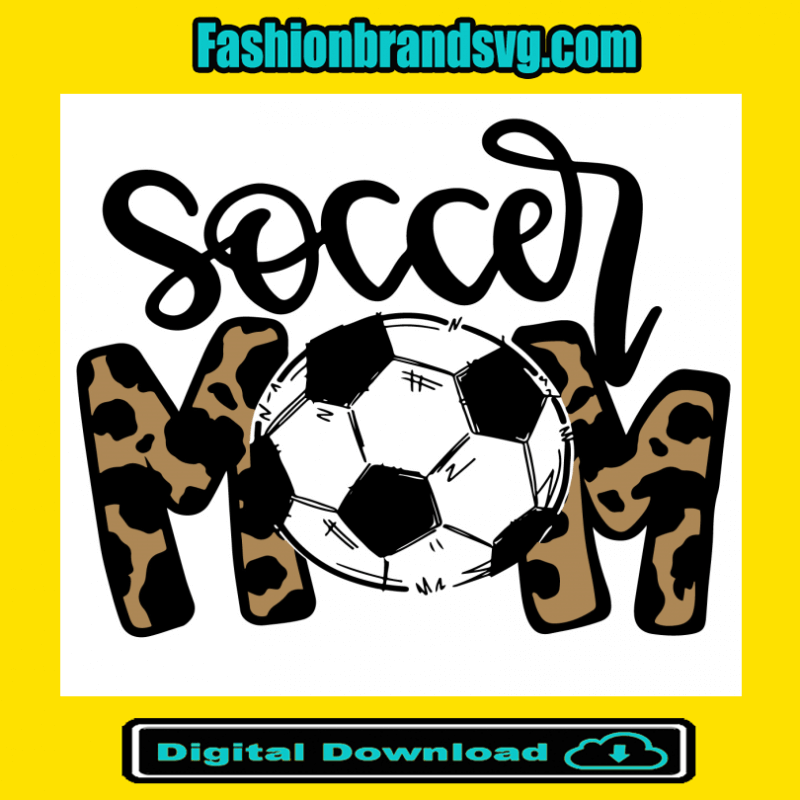 Soccer Mom Leopard Svg