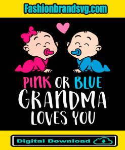 Pink Or Blue Grandma Svg