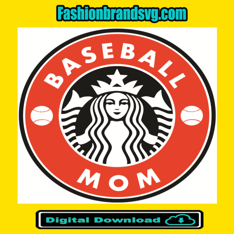 Starbucks Baseball Mom svg