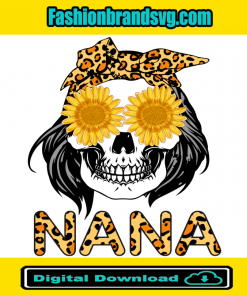 Nana Skull Sunflower Glasses