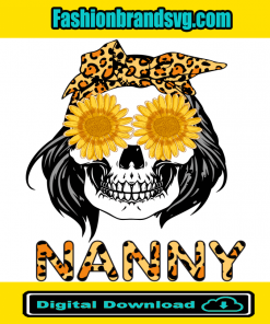 Nanny Skull Sunflower Glasses