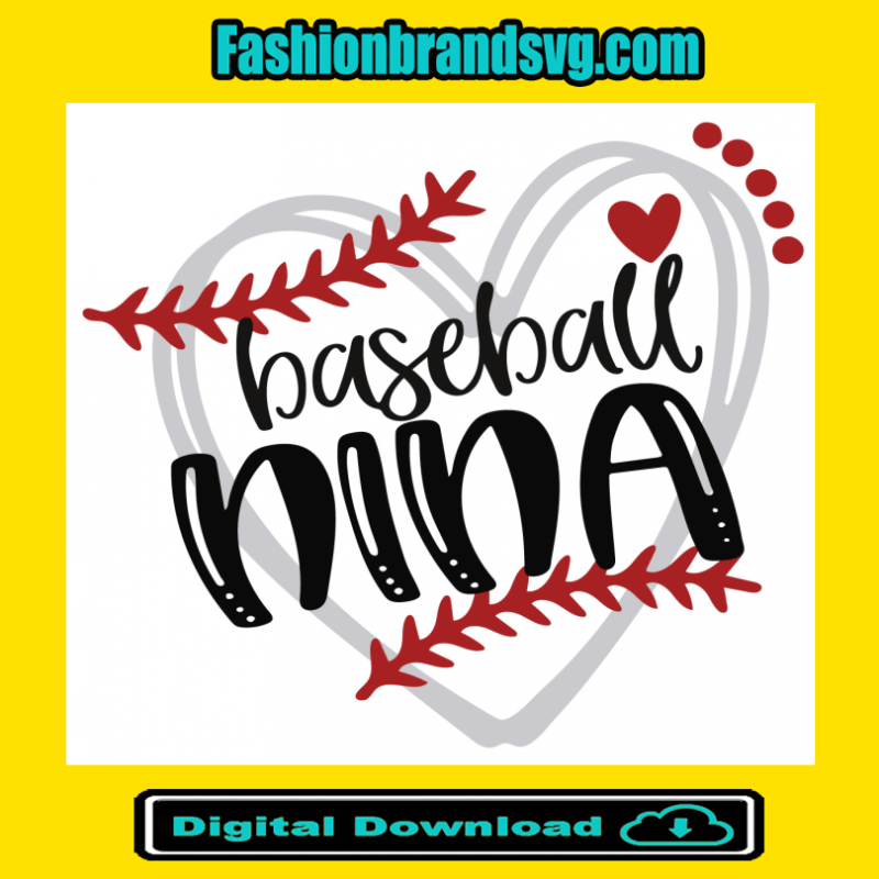 Baseball Nina Svg