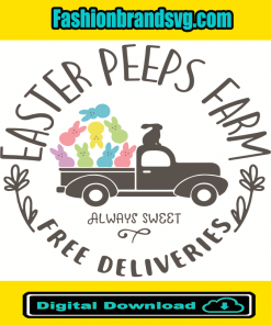 Easter Peeps Farm Svg