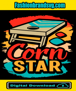Corn Star Cornhole Bean Bag Toss Champion Svg