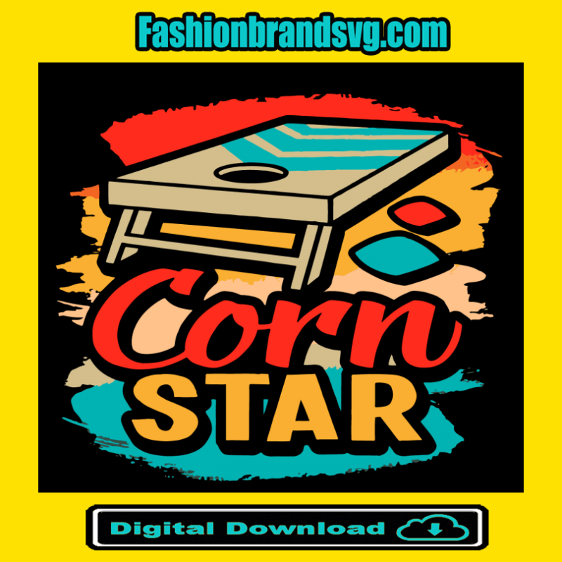 Corn Star Cornhole Bean Bag Toss Champion Svg