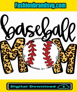 Baseball Mom Leopard Print