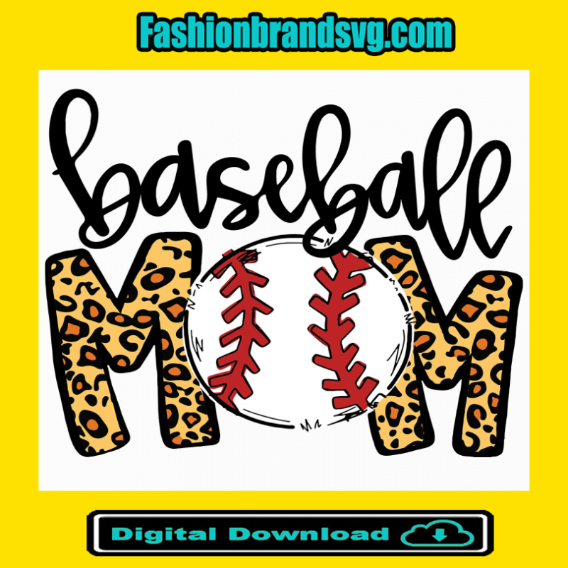 Baseball Mom Leopard Print