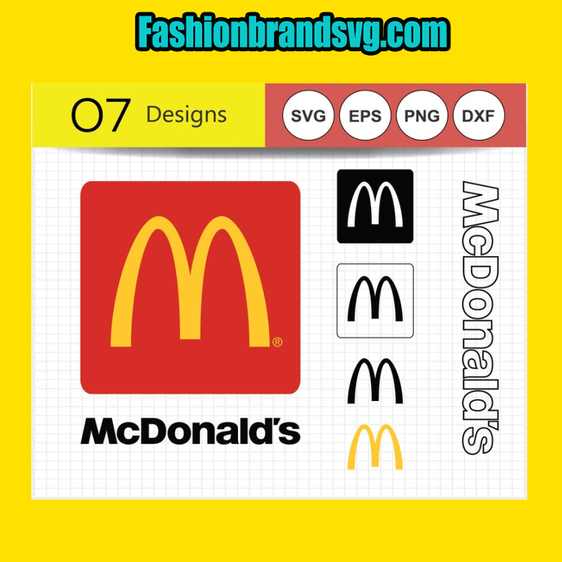 McDonalds Logo Svg, Brand Logo Svg, Mc Donalds Svg