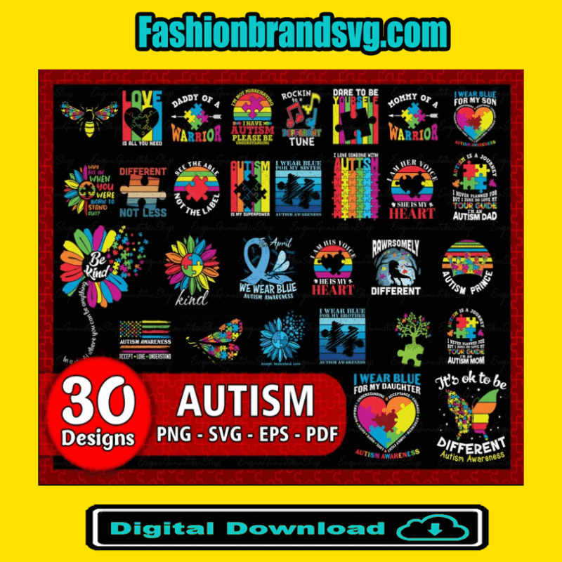 30 Design Autism Bundle