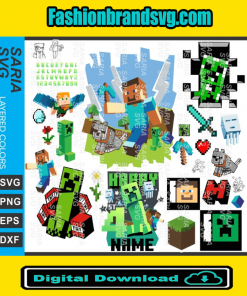 Minecraft Bundle Svg