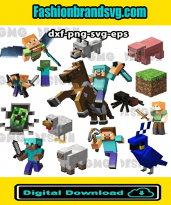 15 Minecraft Bundle Svg