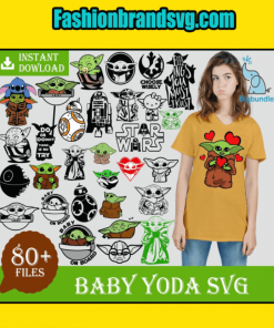 80+ Baby Yoda SVG Bundle