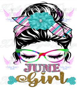 June Birthday Girl Svg