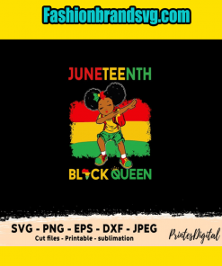 Juneteenth Black Queen Svg