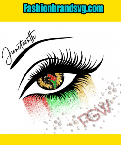 Juneteenth Eye Design Svg