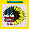 Sunflower American Flag