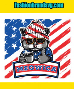 Cat 4th Of July Meowica