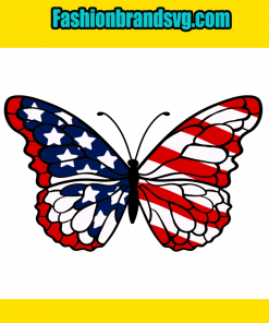 Butterfly American Flag