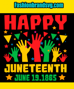 Happy Juneteenth Day Freedom Svg