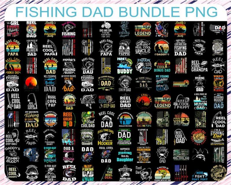Fishing Father Bundle Png