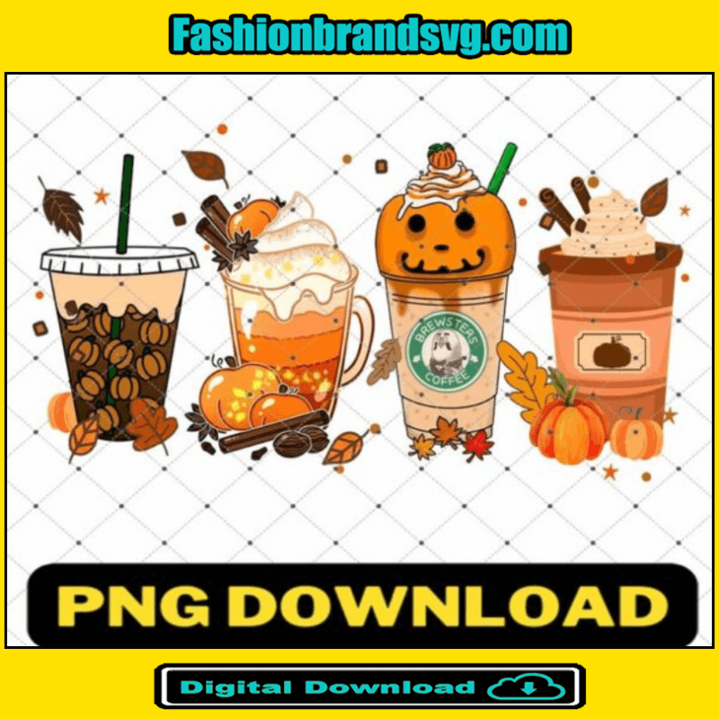 Fall Pumpkin Coffee Png