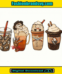 Scary Killer Coffee Cup Png