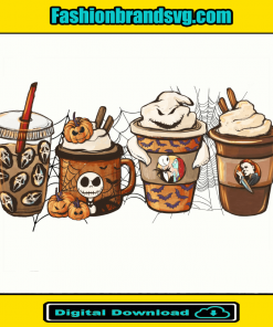 Halloween Movies Characters Coffee