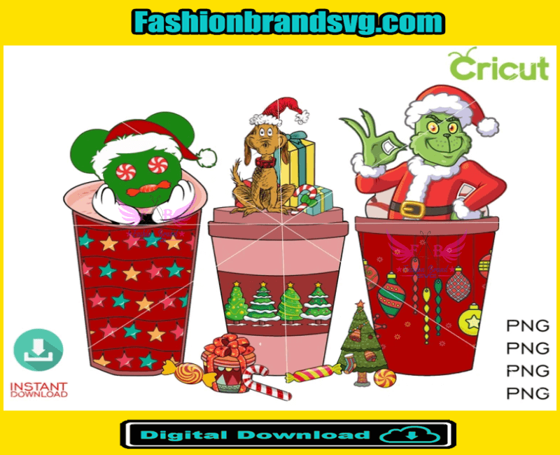 Funny Grinch Latte Png