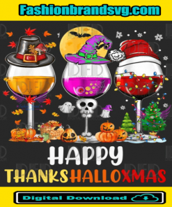 Happy Thankshalloxmas Wine Png