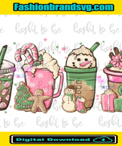 Pink Christmas Coffee Cup